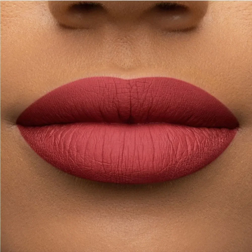 Too Faced Melted Matte Plumping Lipstick in Strawberry Hill - Vibrant Berry Red